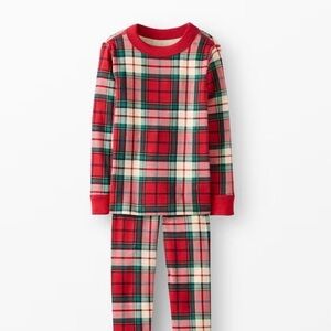 Hanna Andersson Holiday Plaid Kids Pajama Set size 3T